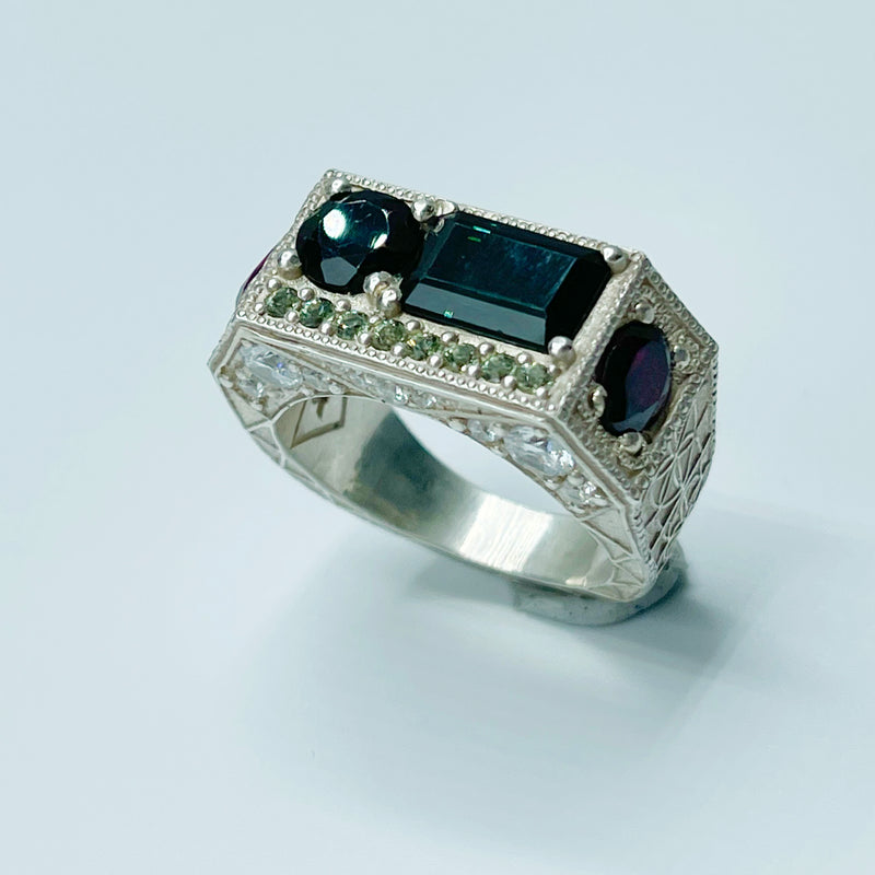 Sacred #2 - Tourmaline Ruby Ring
