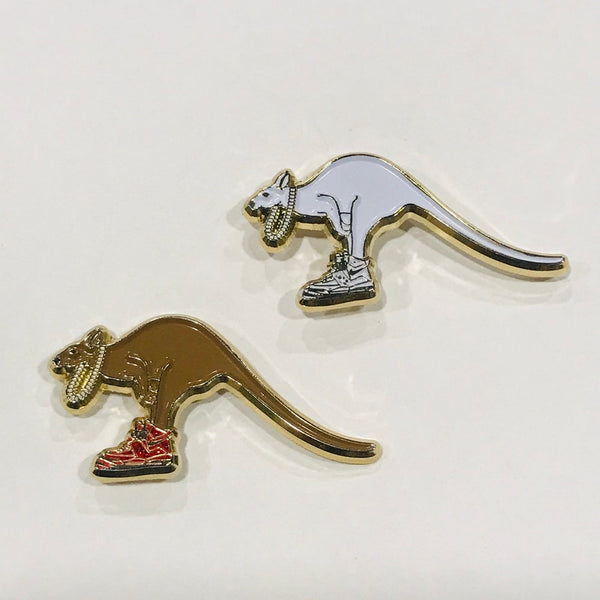 Kangaroo has Style - Enamel Pin - Festival Rave Bae - Nike