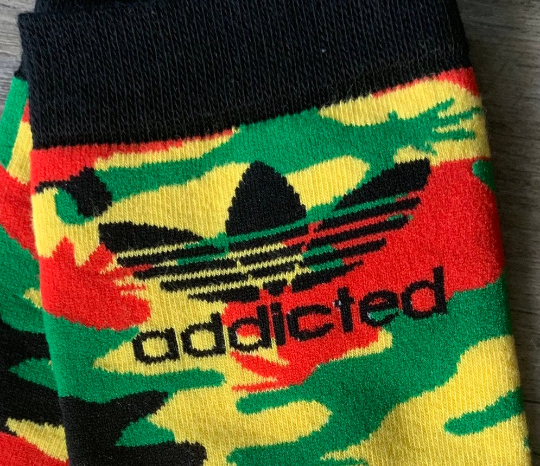 Addicted Rasta Camo Socks