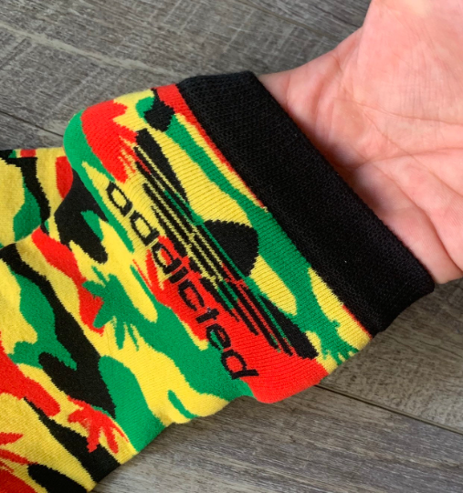 Addicted Rasta Camo Socks