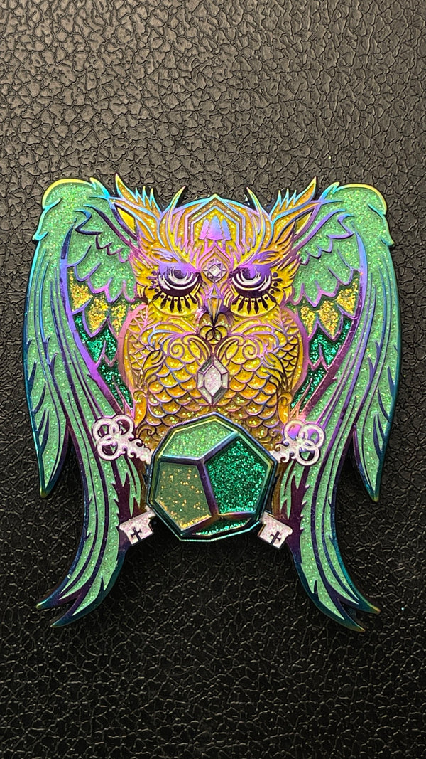 Limited Holo YG Owl Pin