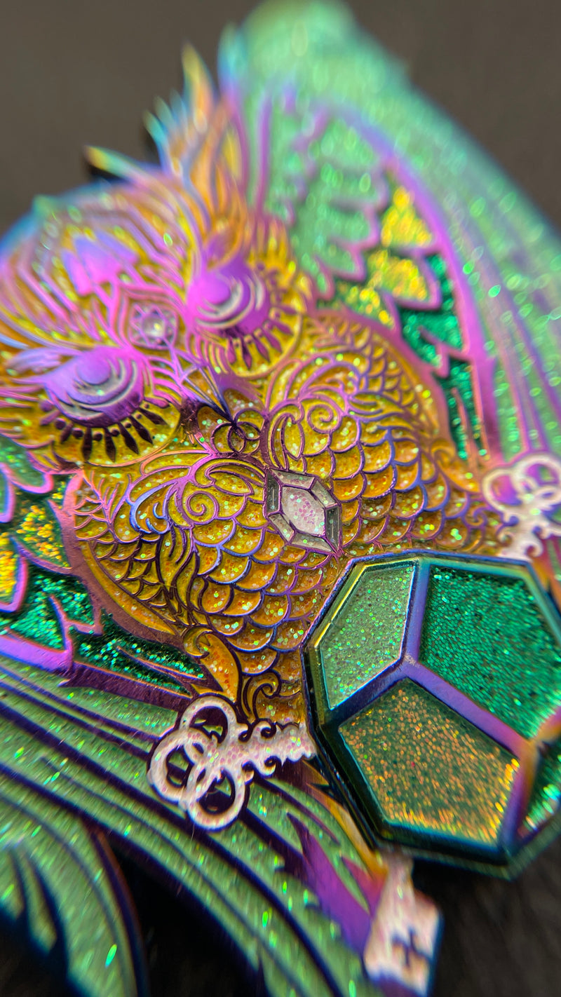 Limited Holo YG Owl Pin