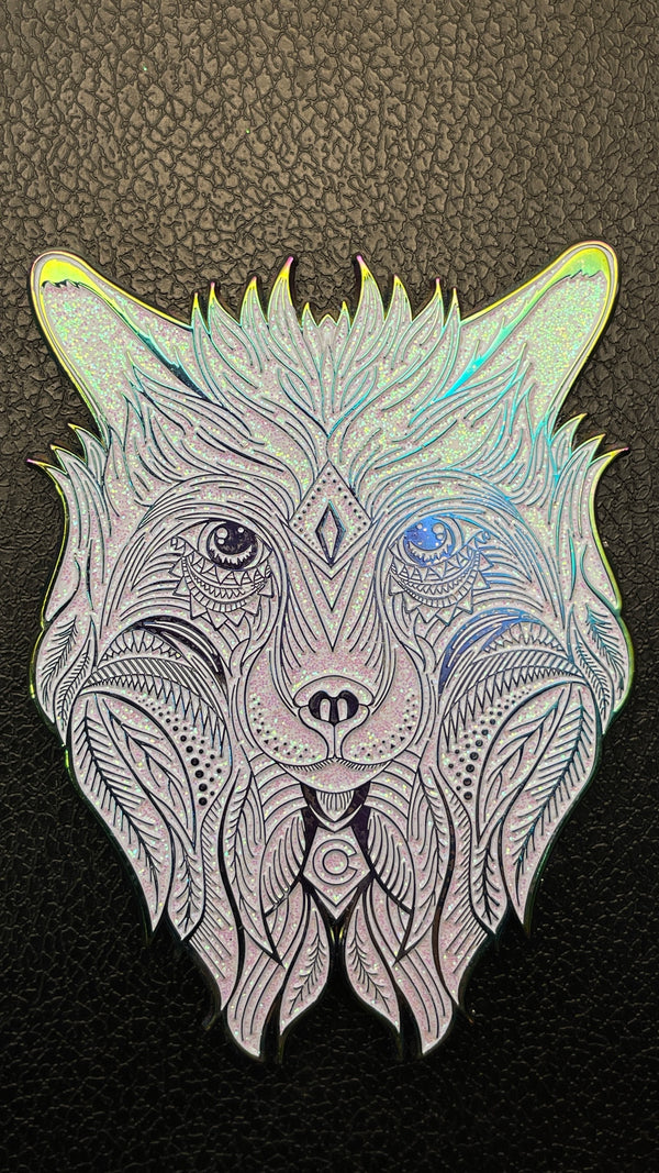 Limited Rainbow Wolf Pin