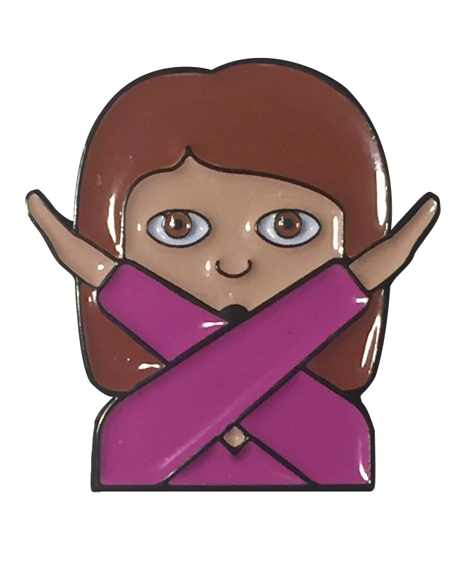 Emoji Girl Pin